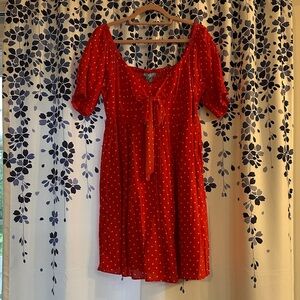 Draper James Red Dress with White Dots
